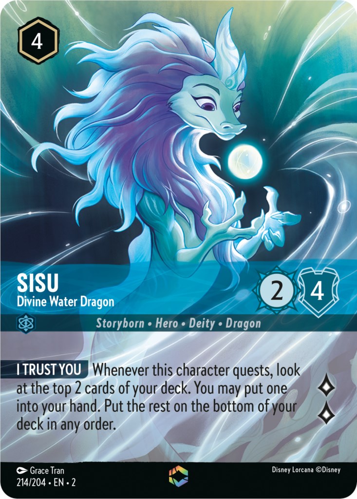 Sisu - Divine Water Dragon (Enchanted) (214/204) [Rise of the Floodborn] | Fandemonia Ltd