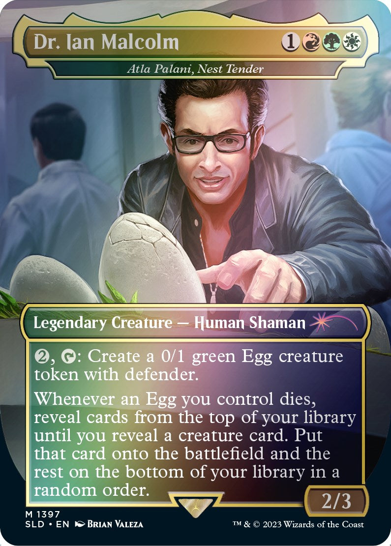 Dr. Ian Malcolm - Atla Palani, Nest Tender (Rainbow Foil) [Secret Lair Drop Series] | Fandemonia Ltd