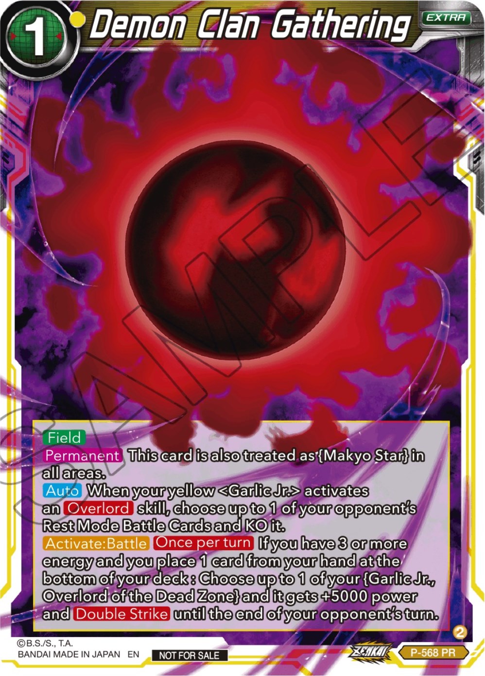 Demon Clan Gathering (Zenkai Series Tournament Pack Vol.6) (P-568) [Tournament Promotion Cards] | Fandemonia Ltd