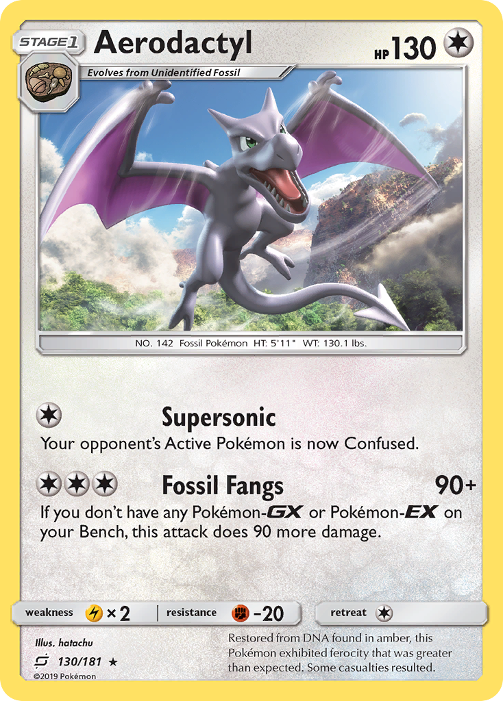 Aerodactyl (130/181) [Sun & Moon: Team Up] | Fandemonia Ltd
