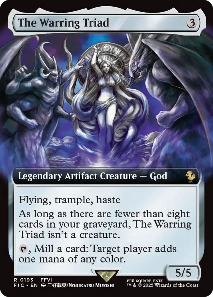 The Warring Triad (Extended Art) [FINAL FANTASY Commander] | Fandemonia Ltd