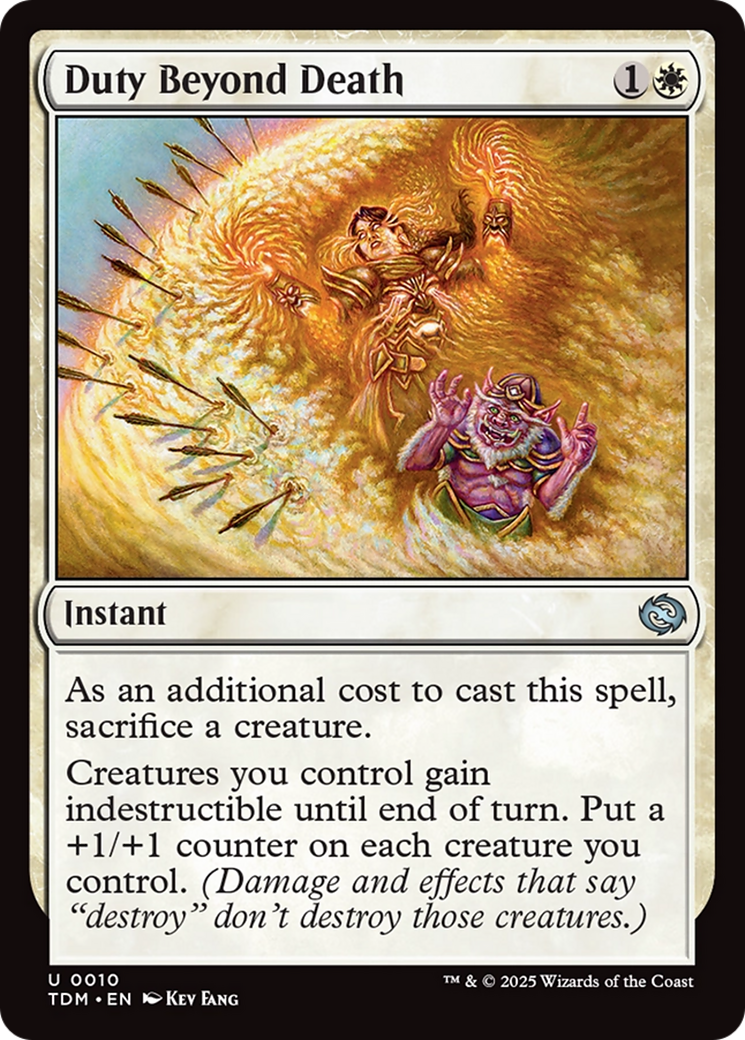 Duty Beyond Death [Tarkir: Dragonstorm] | Fandemonia Ltd
