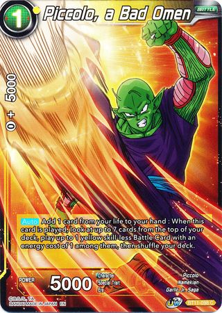Piccolo, a Bad Omen (BT11-098) [Vermilion Bloodline 2nd Edition] | Fandemonia Ltd
