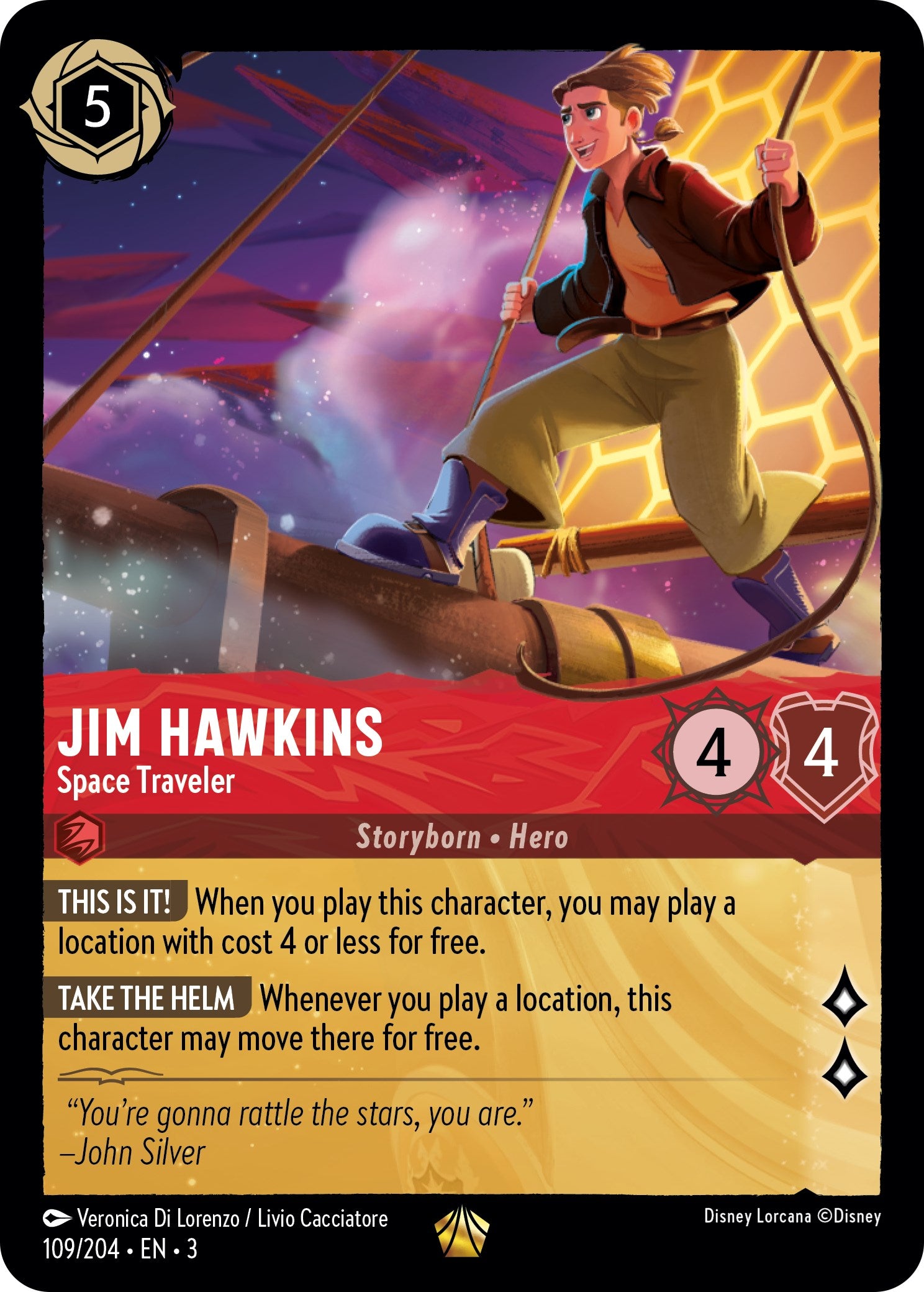 Jim Hawkins - Space Traveler (109/204) [Into the Inklands] | Fandemonia Ltd