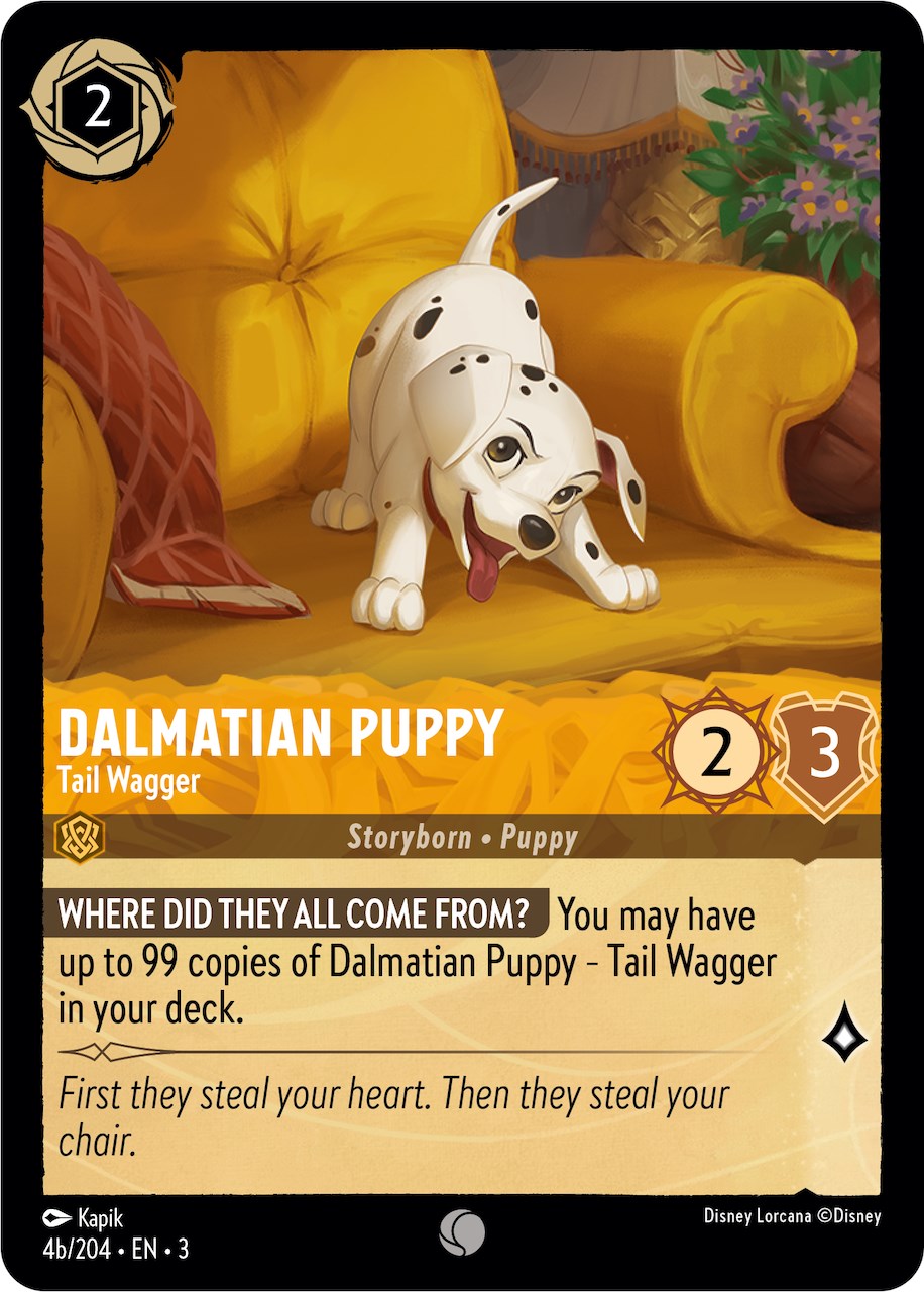 Dalmatian Puppy - Tail Wagger (4b) (4b/204) [Into the Inklands] | Fandemonia Ltd