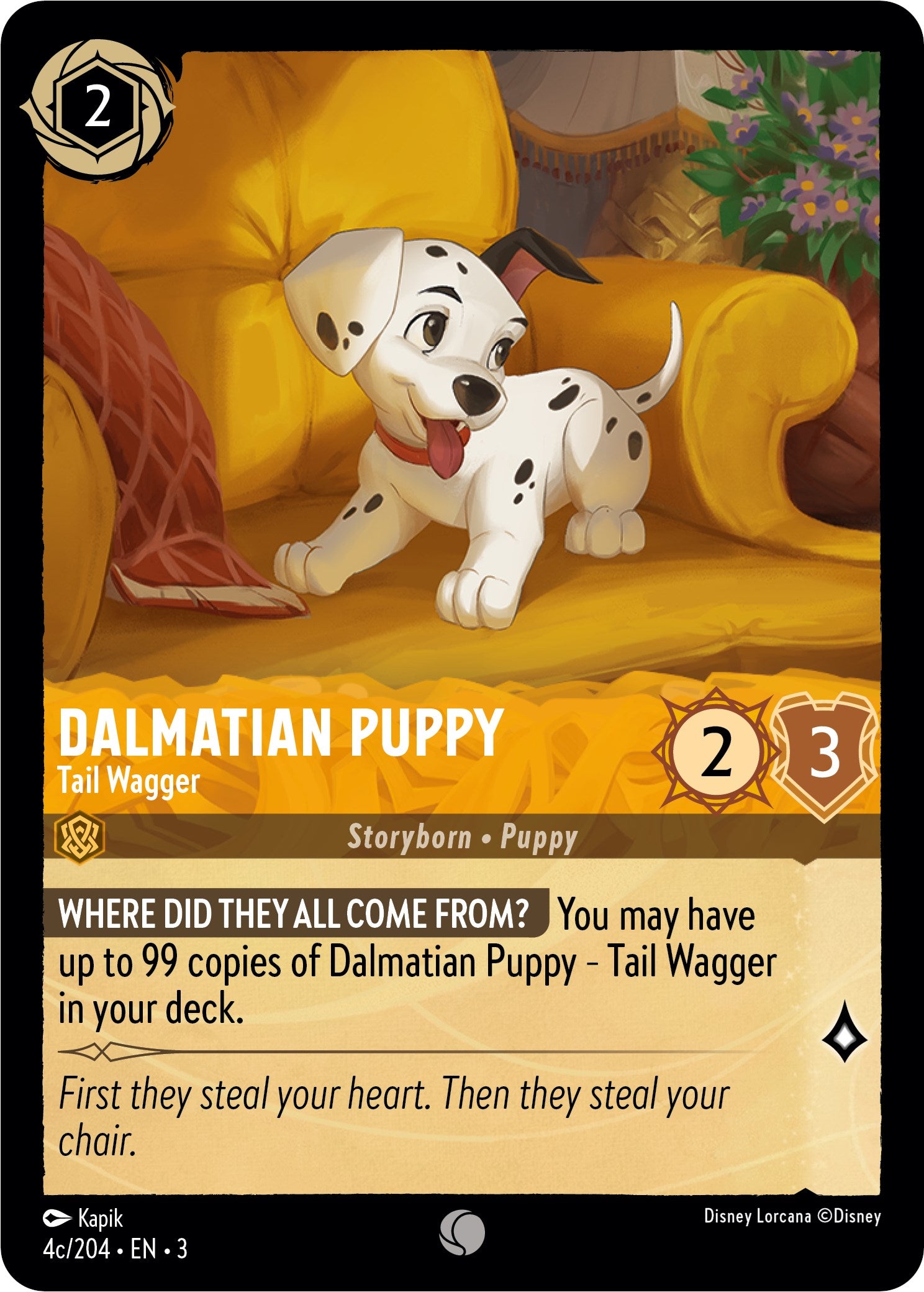 Dalmatian Puppy - Tail Wagger (4c) (4c/204) [Into the Inklands] | Fandemonia Ltd