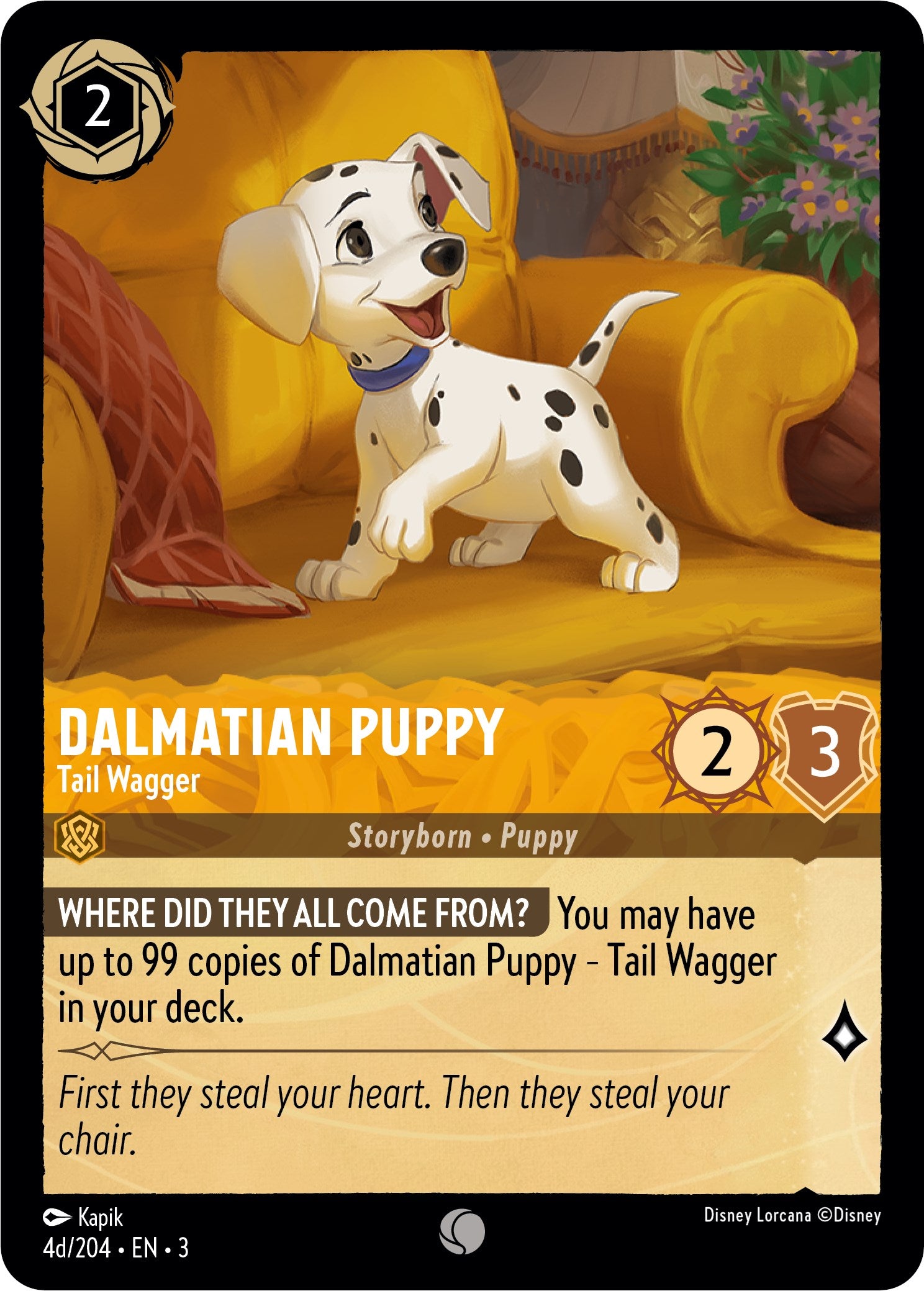 Dalmatian Puppy - Tail Wagger (4d) (4d/204) [Into the Inklands] | Fandemonia Ltd