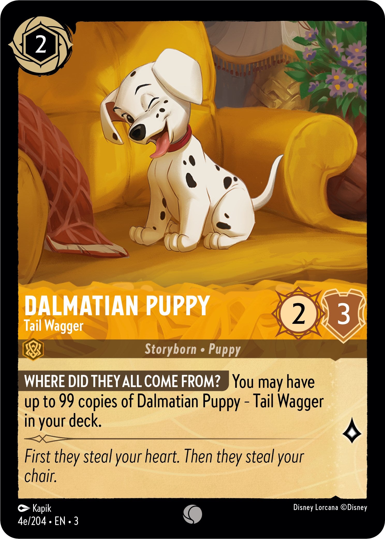 Dalmatian Puppy - Tail Wagger (4e) (4e/204) [Into the Inklands] | Fandemonia Ltd