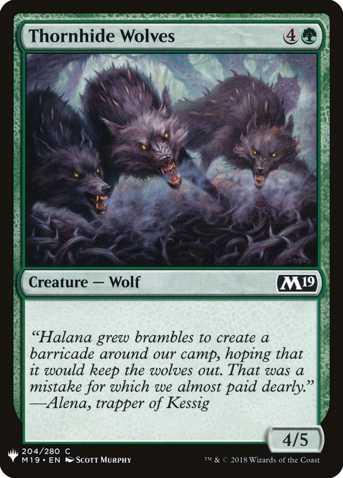 Thornhide Wolves [Mystery Booster] | Fandemonia Ltd