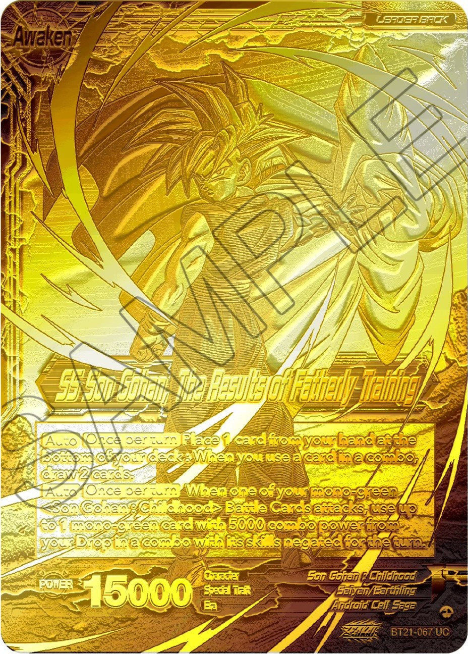 Son Gohan // SS Son Gohan, The Results of Fatherly Training (2023 Championship Finals) (Gold Metal Foil) (BT21-067) [Tournament Promotion Cards] | Fandemonia Ltd