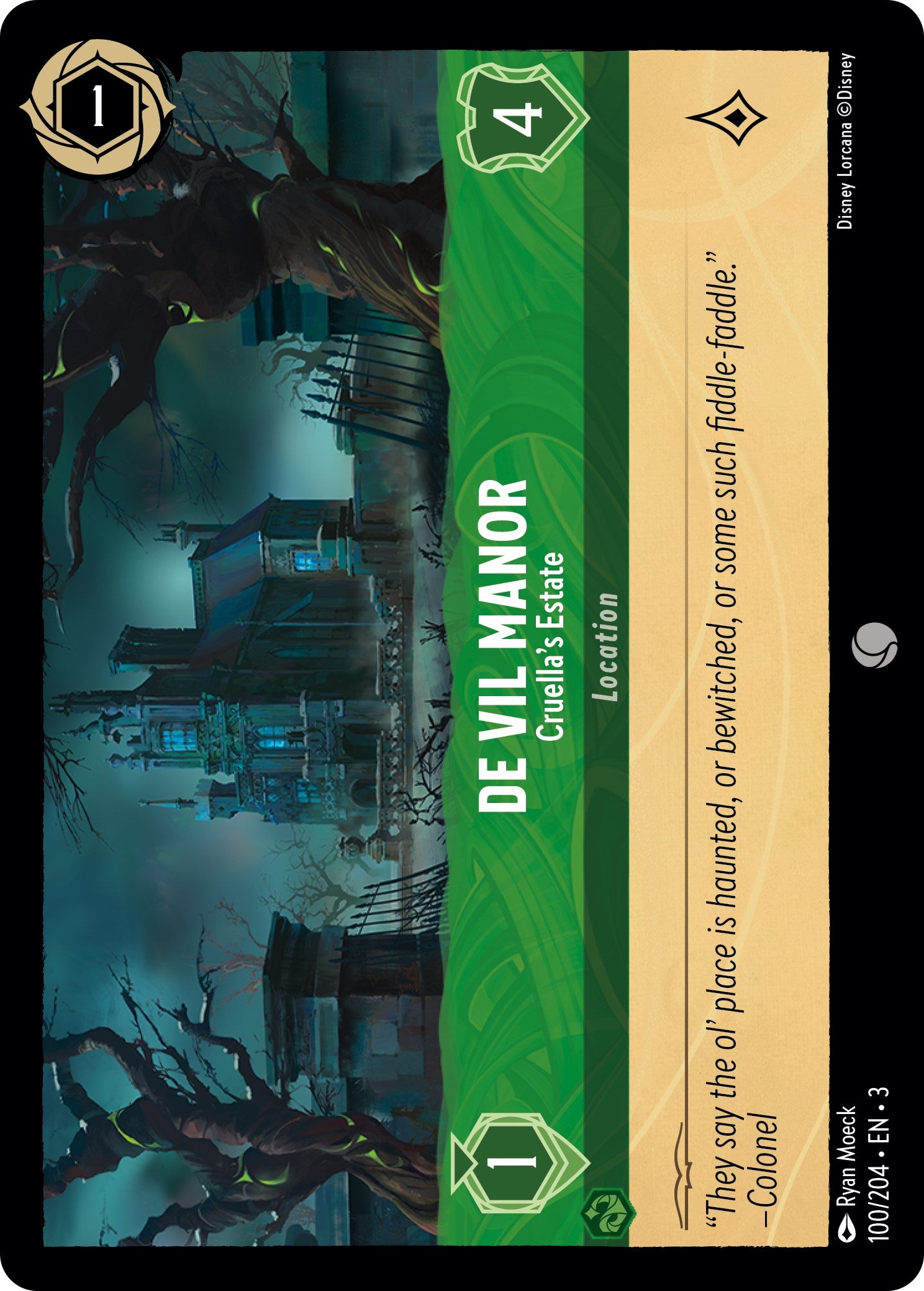 De Vil Manor - Cruella's Estate (100/204) [Into the Inklands] | Fandemonia Ltd