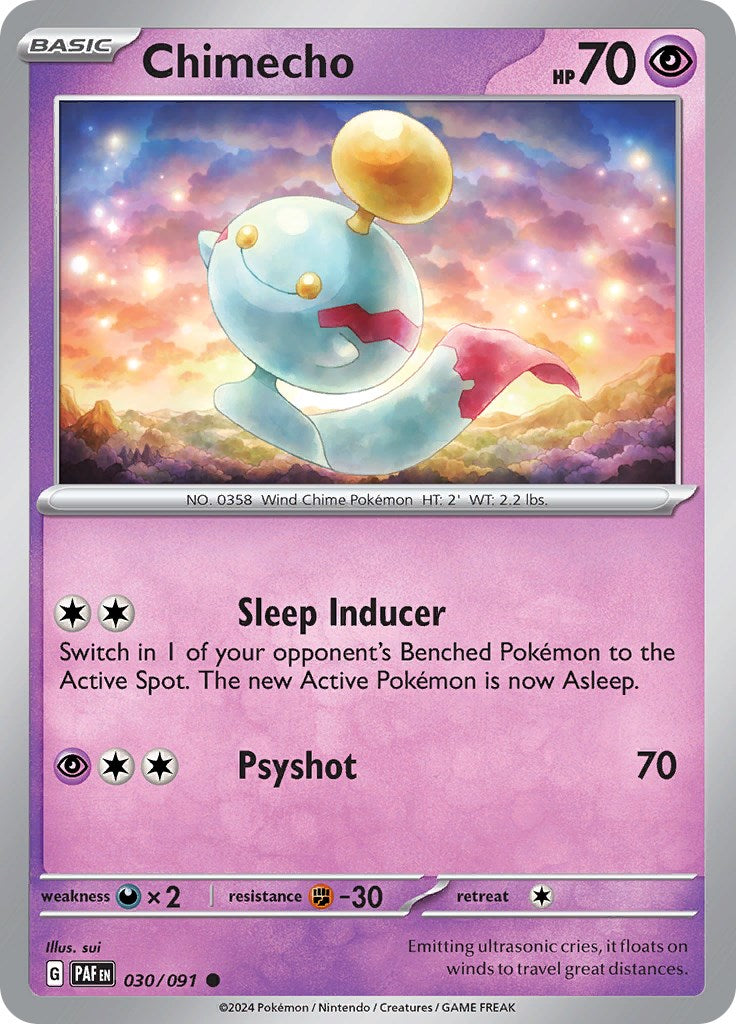 Chimecho (030/091) [Scarlet & Violet: Paldean Fates] | Fandemonia Ltd