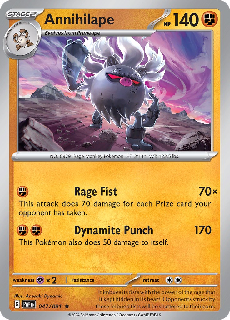 Annihilape (047/091) [Scarlet & Violet: Paldean Fates] | Fandemonia Ltd