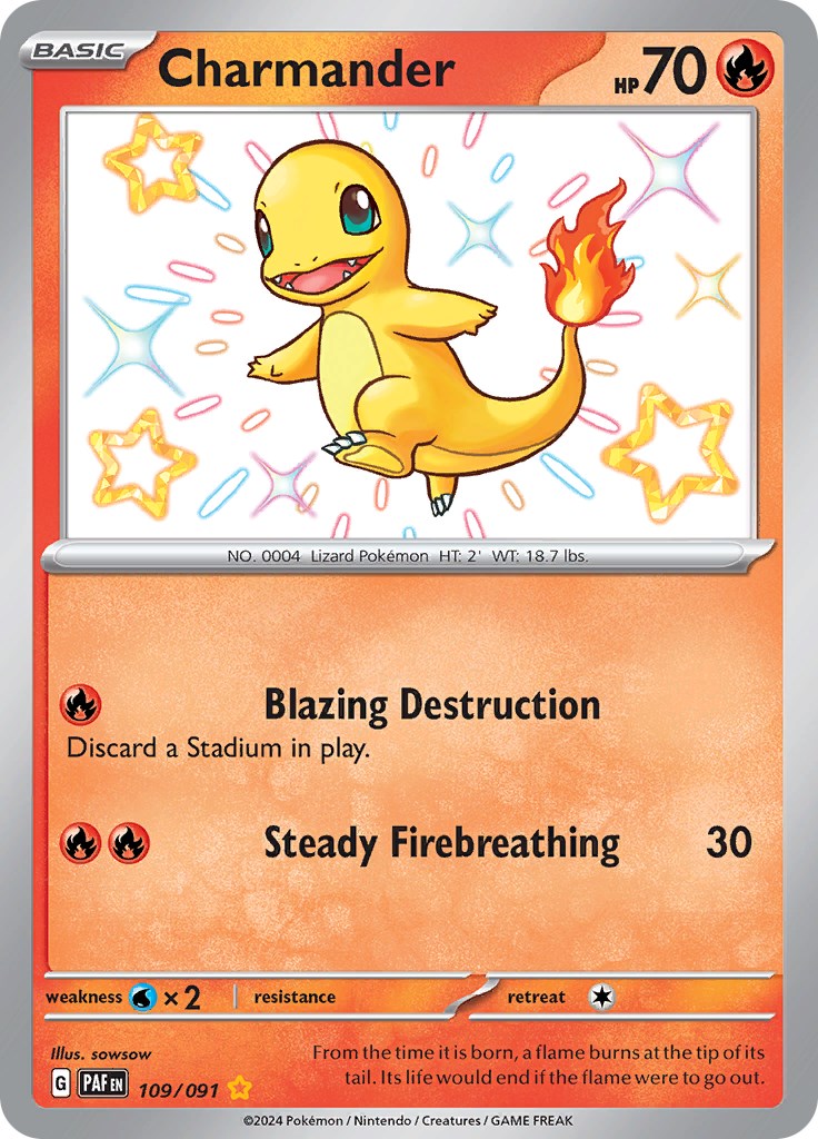 Charmander (109/091) [Scarlet & Violet: Paldean Fates] | Fandemonia Ltd