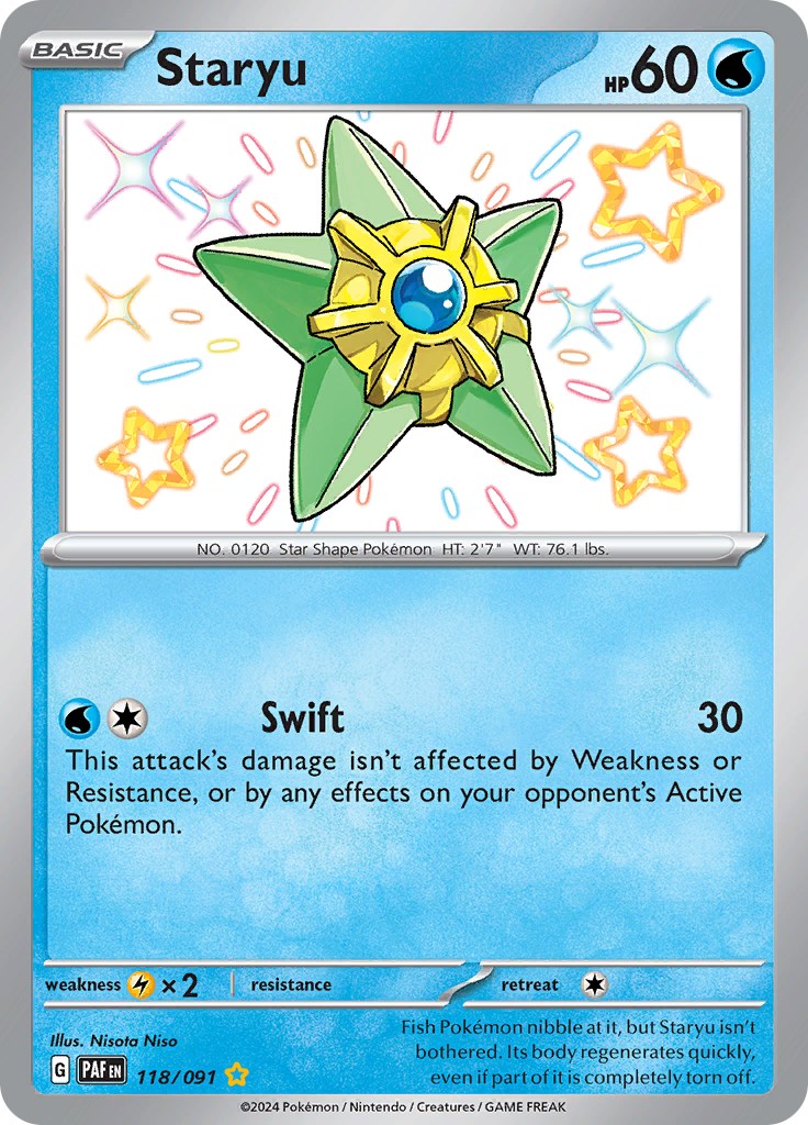 Staryu (118/091) [Scarlet & Violet: Paldean Fates] | Fandemonia Ltd