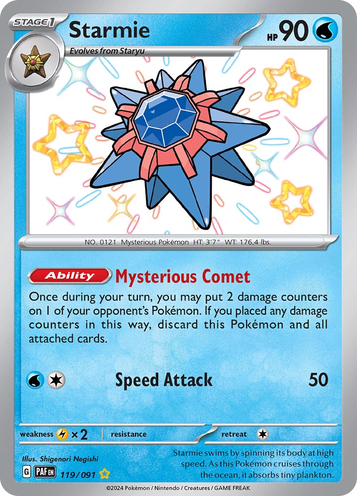 Starmie (119/091) [Scarlet & Violet: Paldean Fates] | Fandemonia Ltd
