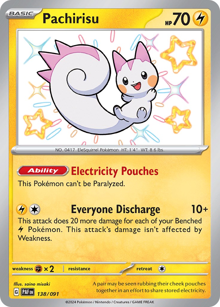 Pachirisu (138/091) [Scarlet & Violet: Paldean Fates] | Fandemonia Ltd