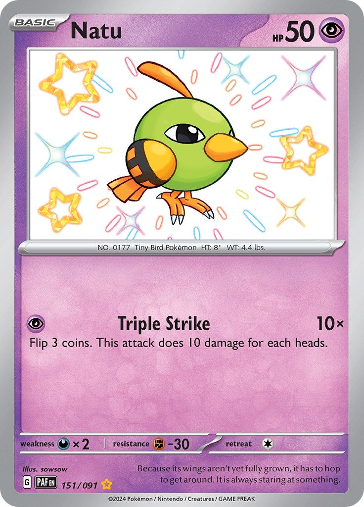 Natu (151/091) [Scarlet & Violet: Paldean Fates] | Fandemonia Ltd