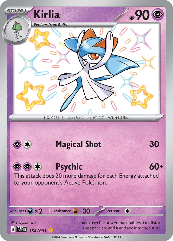 Kirlia (154/091) [Scarlet & Violet: Paldean Fates] | Fandemonia Ltd