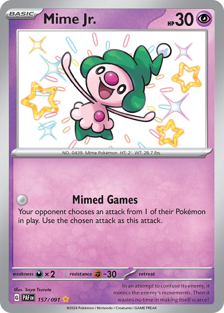 Mime Jr. (157/091) [Scarlet & Violet: Paldean Fates] | Fandemonia Ltd