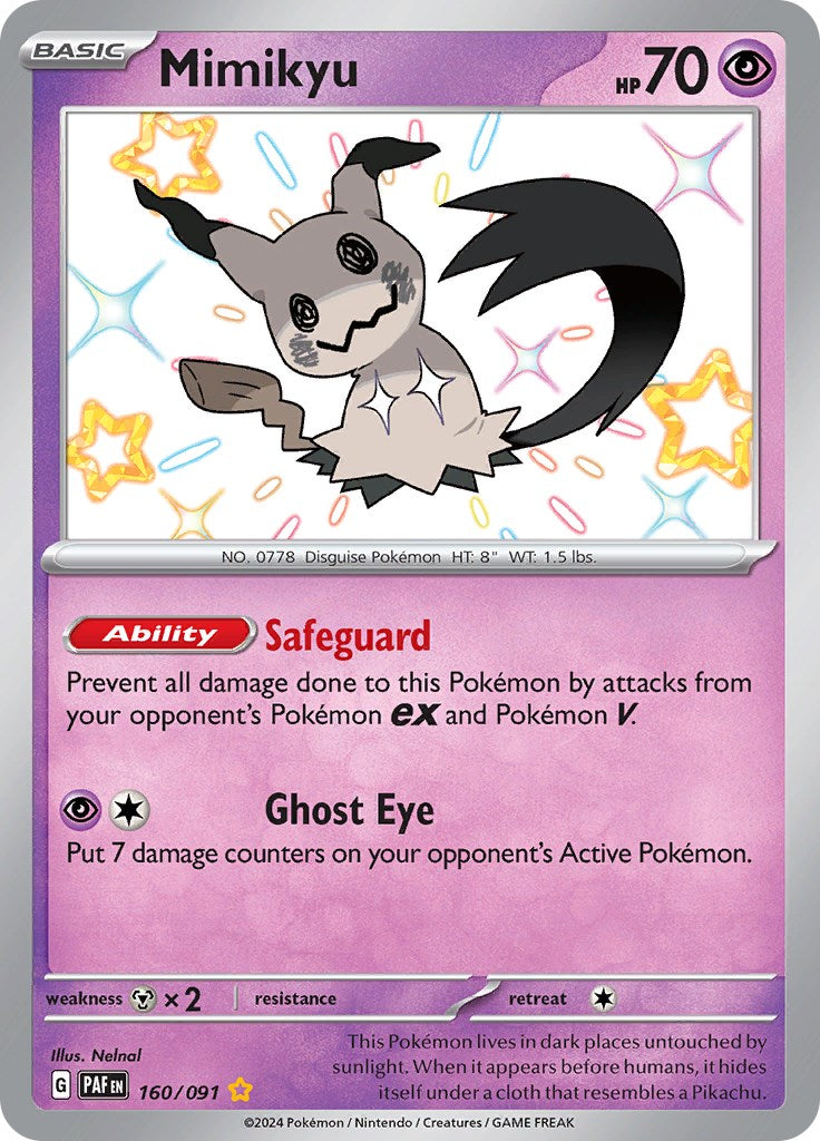 Mimikyu -160/091 [Scarlet & Violet: Paldean Fates] | Fandemonia Ltd