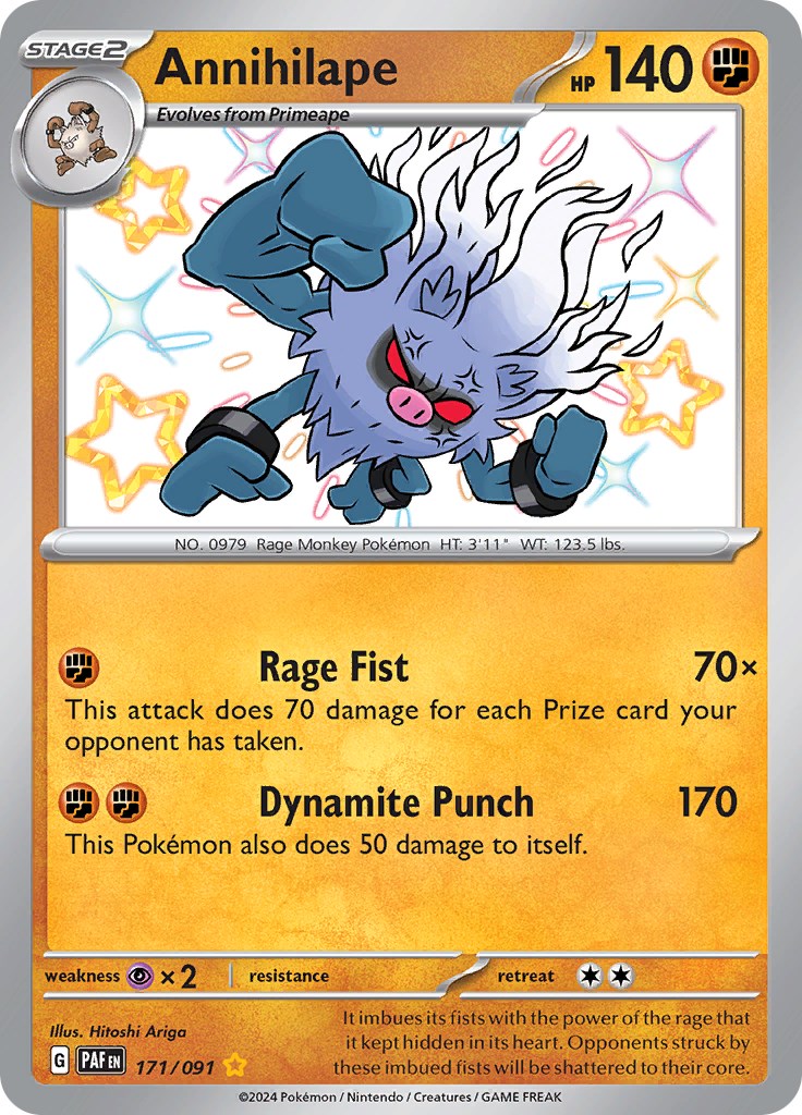 Annihilape (171/091) [Scarlet & Violet: Paldean Fates] | Fandemonia Ltd