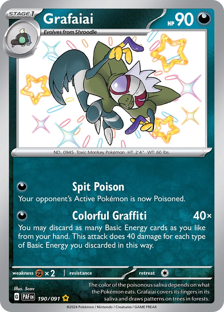 Grafaiai (190/091) [Scarlet & Violet: Paldean Fates] | Fandemonia Ltd