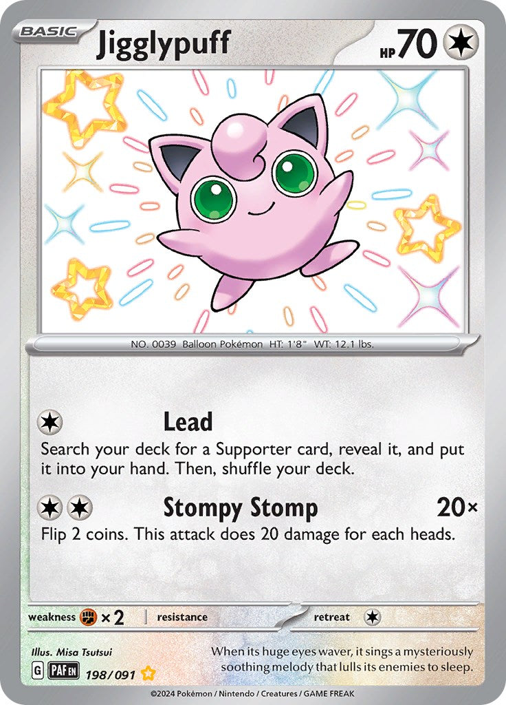 Jigglypuff (198/091) [Scarlet & Violet: Paldean Fates] | Fandemonia Ltd