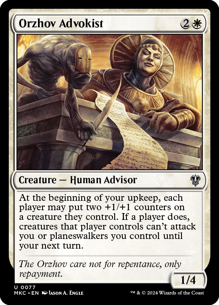 Orzhov Advokist [Murders at Karlov Manor Commander] | Fandemonia Ltd