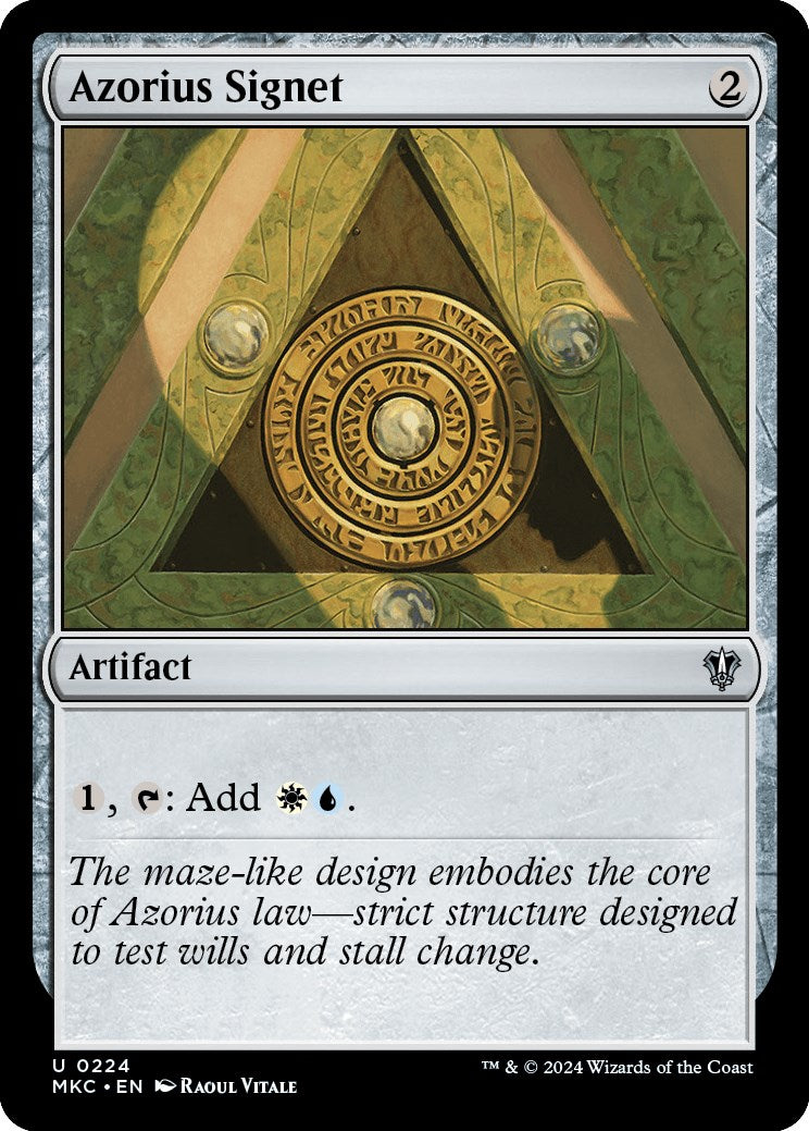 Azorius Signet [Murders at Karlov Manor Commander] | Fandemonia Ltd
