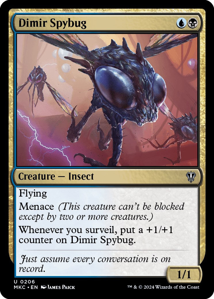 Dimir Spybug [Murders at Karlov Manor Commander] | Fandemonia Ltd
