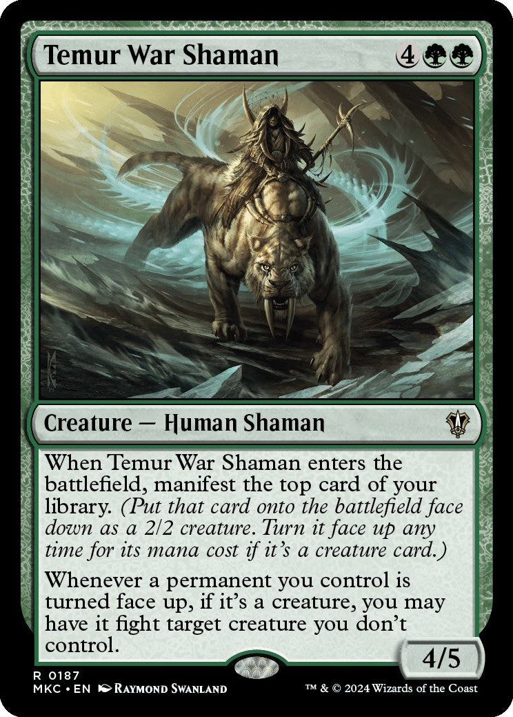 Temur War Shaman [Murders at Karlov Manor Commander] | Fandemonia Ltd