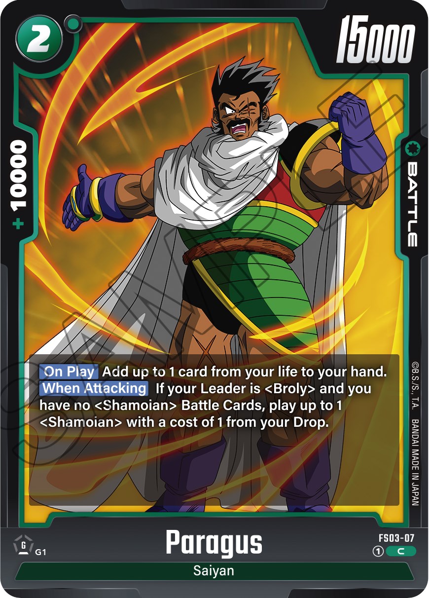 Paragus (FS03-07) [Starter Deck: Broly] | Fandemonia Ltd