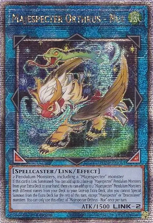 Majespecter Orthrus - Nue [PHNI-EN051] Quarter Century Secret Rare | Fandemonia Ltd