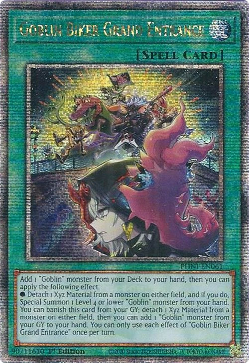 Goblin Biker Grand Entrance [PHNI-EN061] Quarter Century Secret Rare | Fandemonia Ltd