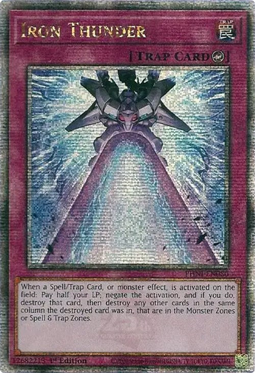 Iron Thunder [PHNI-EN080] Quarter Century Secret Rare | Fandemonia Ltd