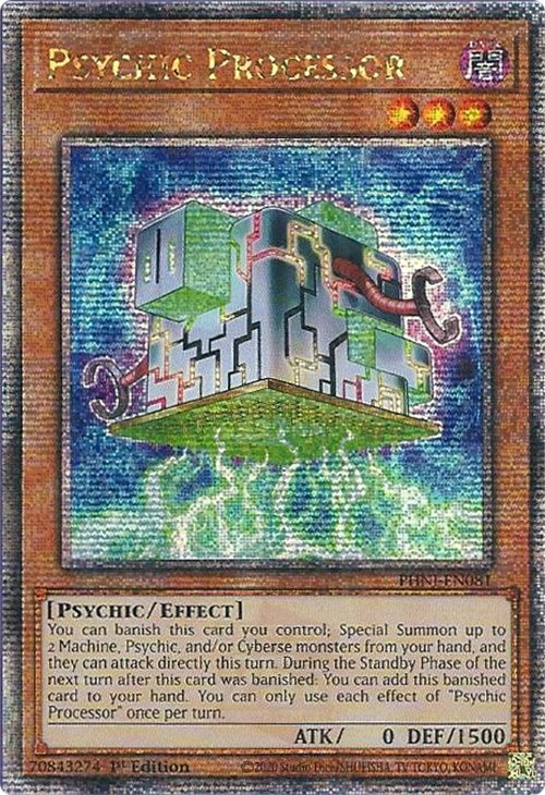 Psychic Processor [PHNI-EN081] Quarter Century Secret Rare | Fandemonia Ltd