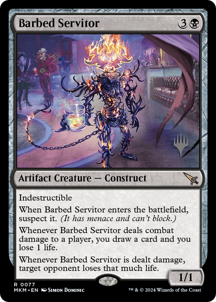 Barbed Servitor (Promo Pack) [Murders at Karlov Manor Promos] | Fandemonia Ltd