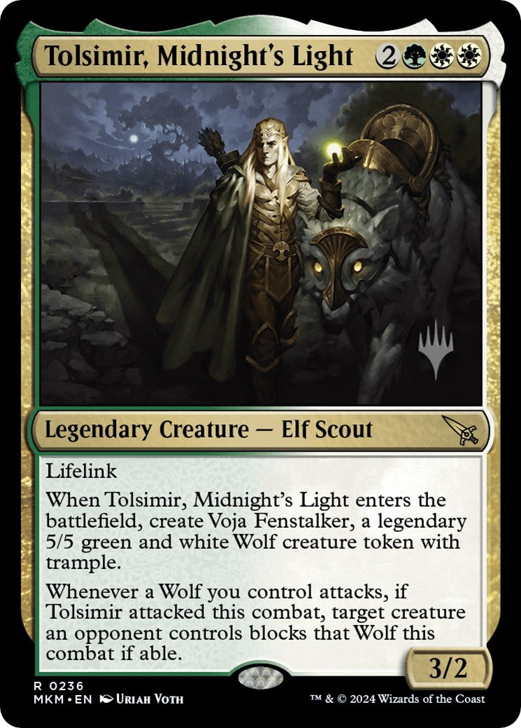 Tolsimir, Midnight's Light (Promo Pack) [Murders at Karlov Manor Promos] | Fandemonia Ltd