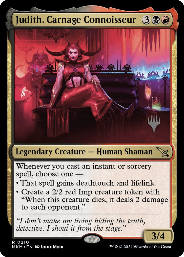 Judith, Carnage Connoisseur (Promo Pack) [Murders at Karlov Manor Promos] | Fandemonia Ltd