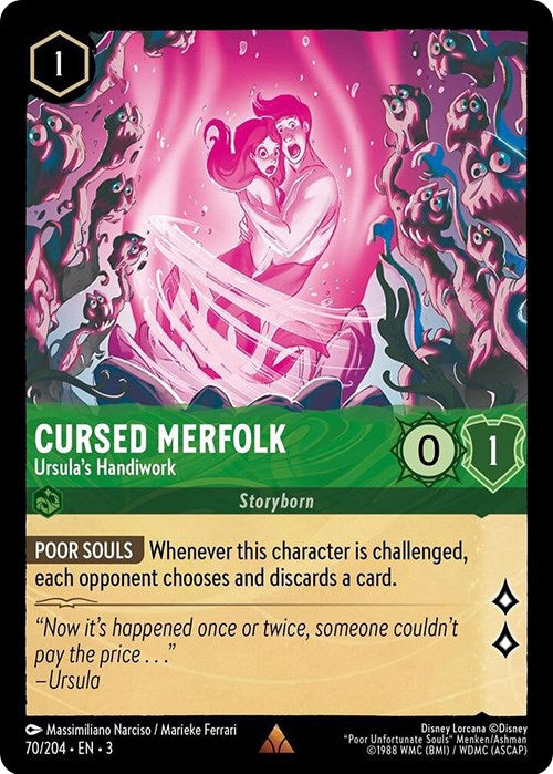 Cursed Merfolk - Ursula's Handiwork (70/204) [Into the Inklands] | Fandemonia Ltd