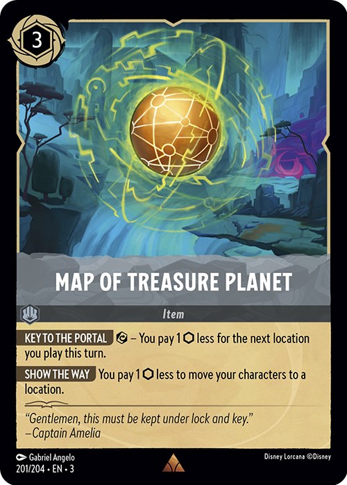 Map of Treasure Planet (201/204) [Into the Inklands] | Fandemonia Ltd