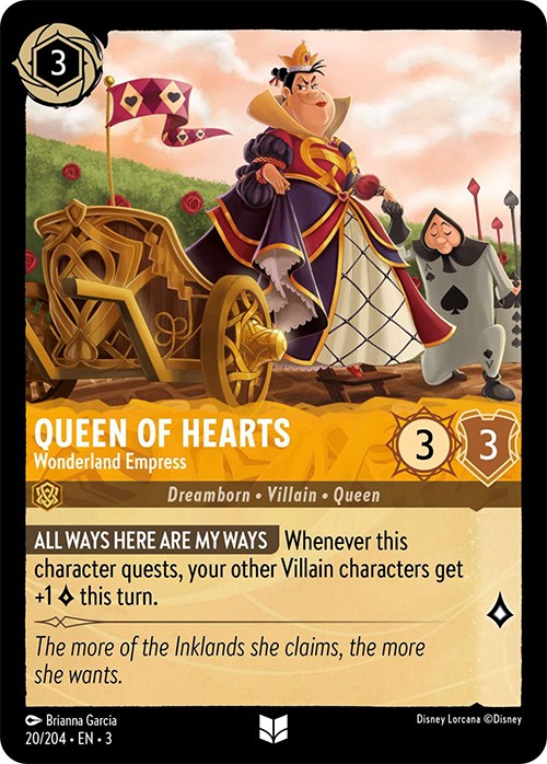 Queen of Hearts - Wonderland Empress (20/204) [Into the Inklands] | Fandemonia Ltd