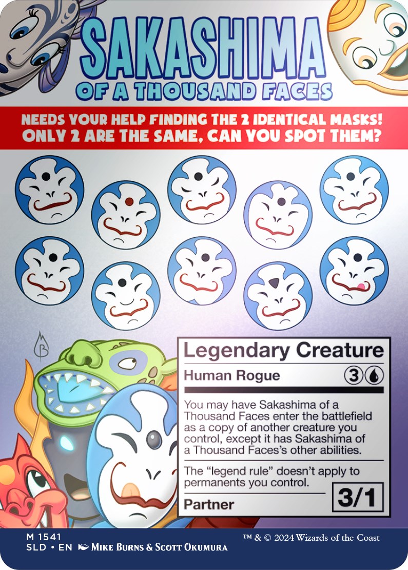 Sakashima of a Thousand Faces (Rainbow Foil) [Secret Lair Drop Series] | Fandemonia Ltd