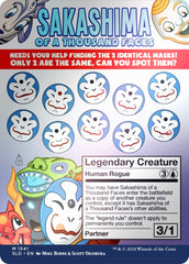 Sakashima of a Thousand Faces (Rainbow Foil) [Secret Lair Drop Series] | Fandemonia Ltd