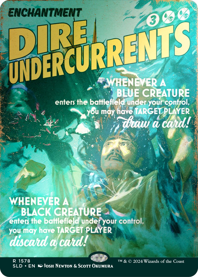 Dire Undercurrents (Rainbow Foil) [Secret Lair Drop Series] | Fandemonia Ltd