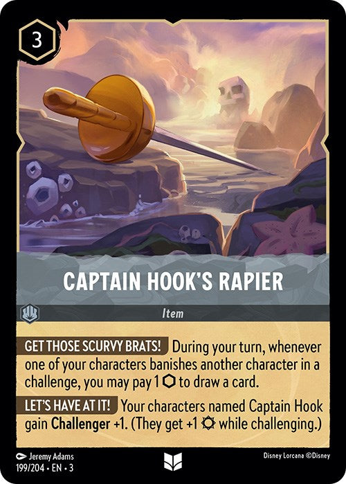Captain Hook's Rapier (199/204) [Into the Inklands] | Fandemonia Ltd