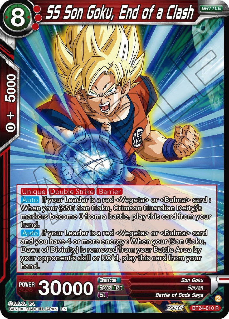 SS Son Goku, End of a Clash (BT24-010) [Beyond Generations] | Fandemonia Ltd