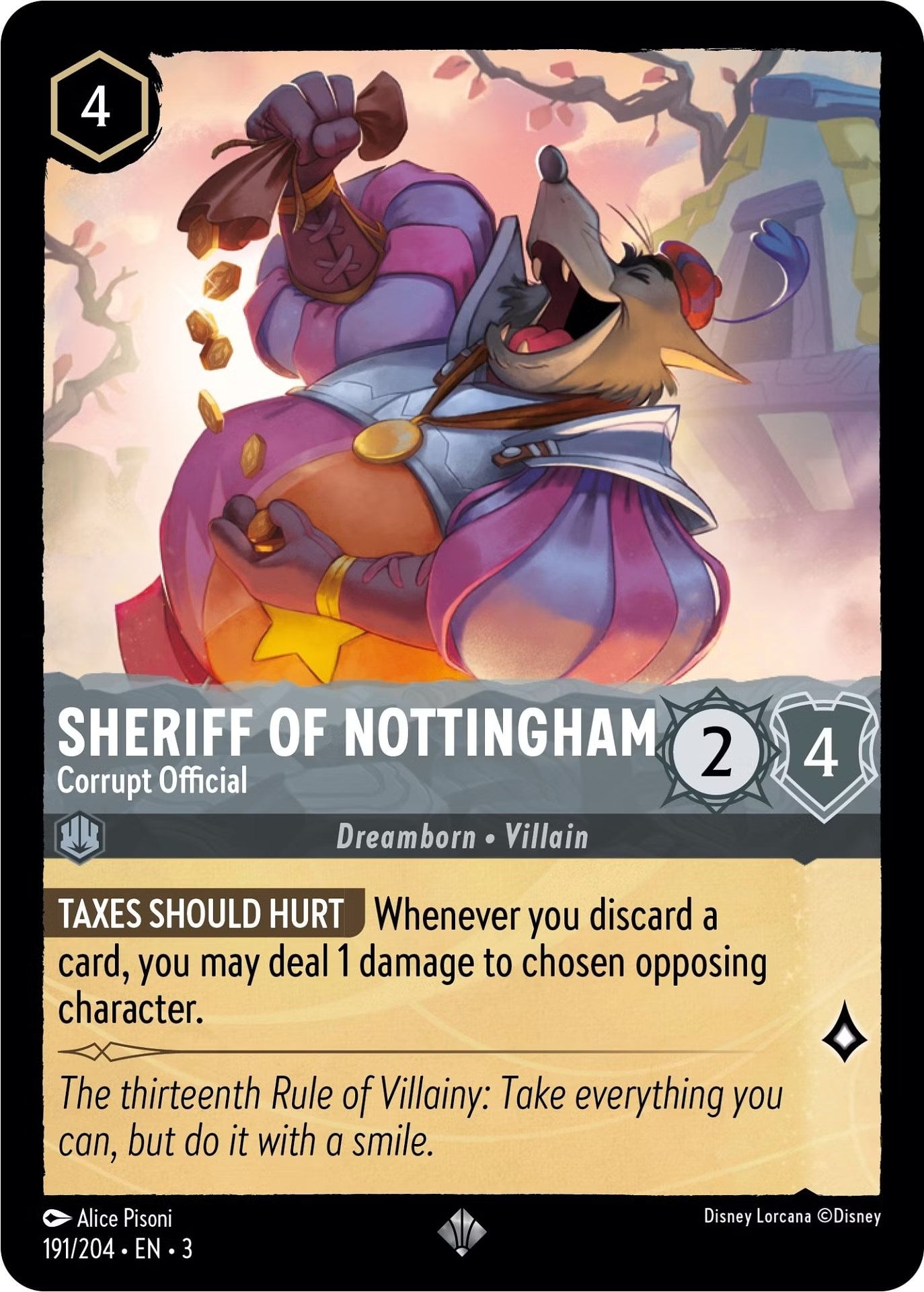 Sheriff of Nottingham - Corrupt Official (191/204) [Into the Inklands] | Fandemonia Ltd