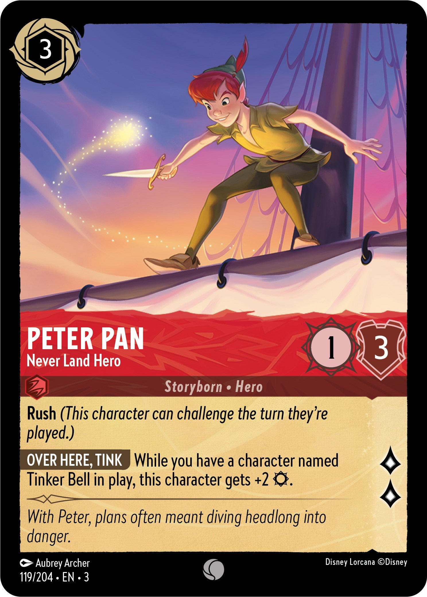 Peter Pan - Never Land Hero (119/204) [Into the Inklands] | Fandemonia Ltd
